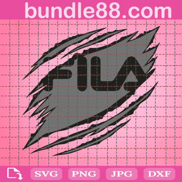 Ripped Fila Svg, Fashion Brand Svg