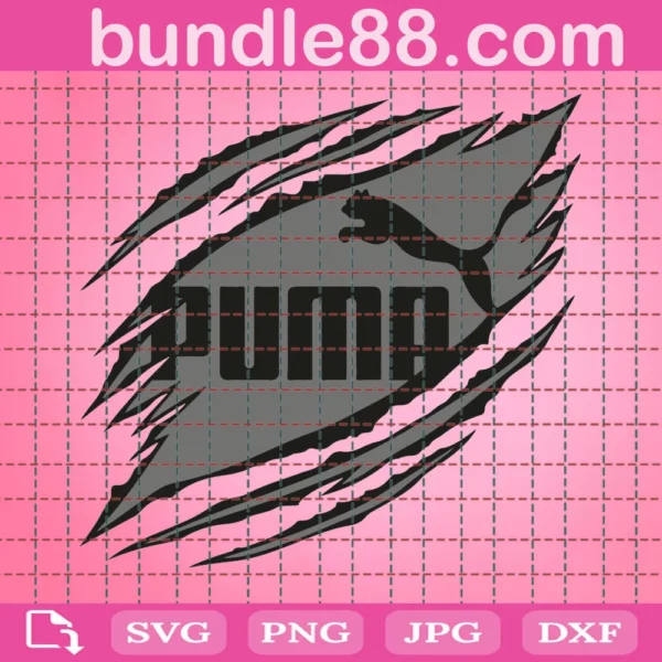 Ripped PumaSvg, Fashion Brand Svg