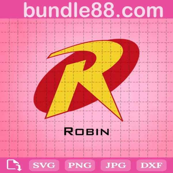 Robin Logo Svg, Superhero Svg