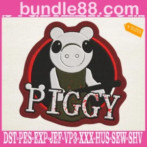 Roblox Piggy Embroidery Design