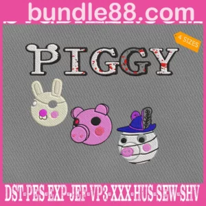 Roblox Piggy Embroidery Files