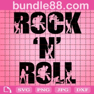 Rock N Roll Svg, Rock And Roll Svg