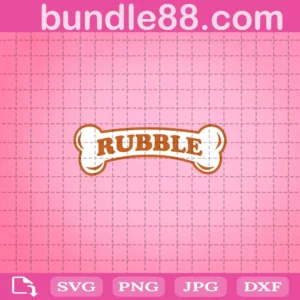 Rubble Bone Svg, Rubble Logo Svg