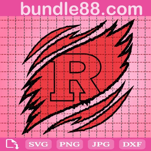 Rutgers Scarlet Knights Claws Svg