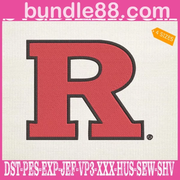 Rutgers Scarlet Knights Embroidery Machine