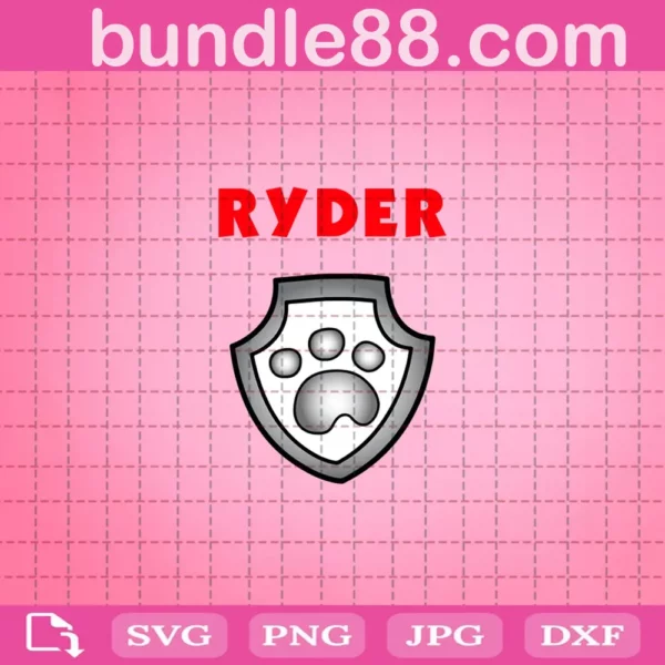 Ryder Badge Svg, Paw Patrol Ryder Svg