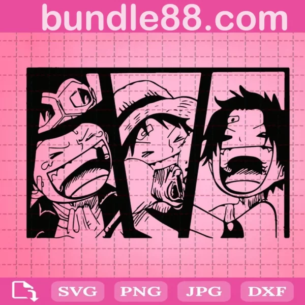 Sabo Svg, Monkey D.Luffy Svg