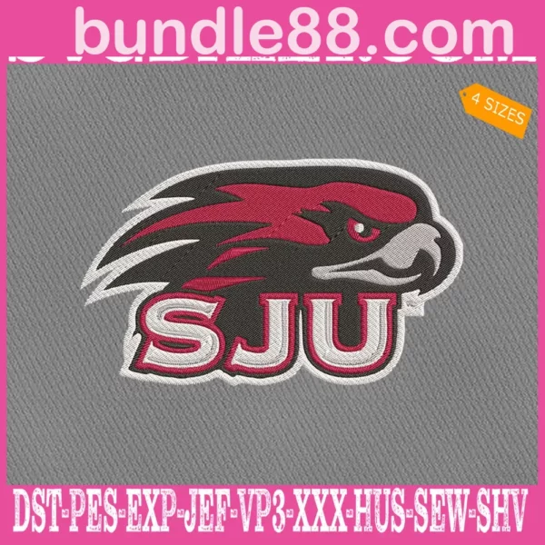 Saint Joseph's Hawks Embroidery Files