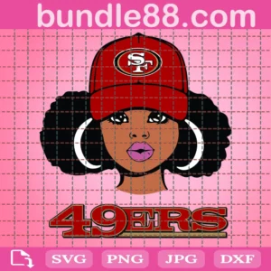 San Francisco 49Ers Cheerleader Football Svg Files