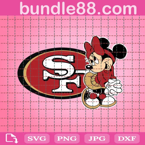 San Francisco 49Ers Disney Minnie Football Team Clipart Disney