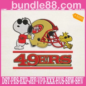 San Francisco 49ers Snoopy Embroidery Files
