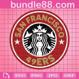 San Francisco 49Ers Starbucks Logo Cup Wrap Svg