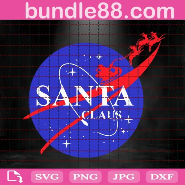 Santa Claus Nasa Christmas Svg