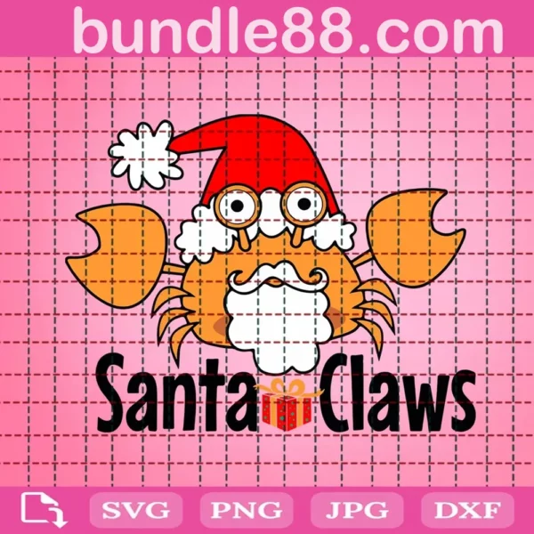 Santa Claws Crabs Svg