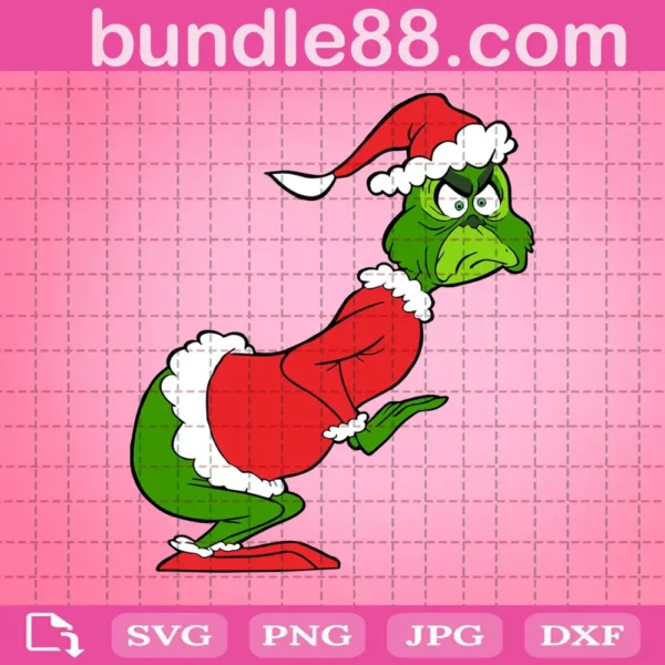 Santa Grinch Svg