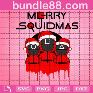 Santa Squid Game Merry Squidmas Svg