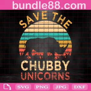 Save The Chubby Unicorns Svg