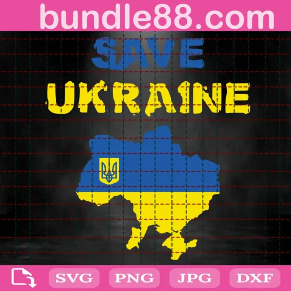 Save Ukraine Svg