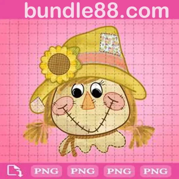 Scarecrow Png, Girly Scarecrow Png