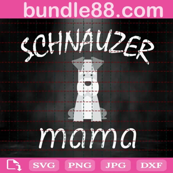 Schnauzer Mama Svg