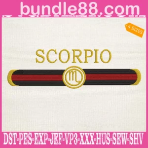 Scorpio Embroidery Files