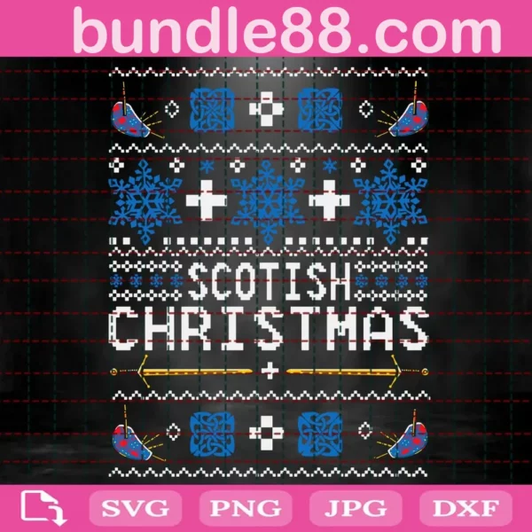 Scotland Christmas Svg