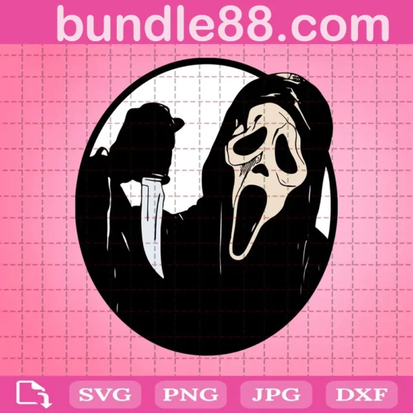 Scream Face Svg, Halloween Svg