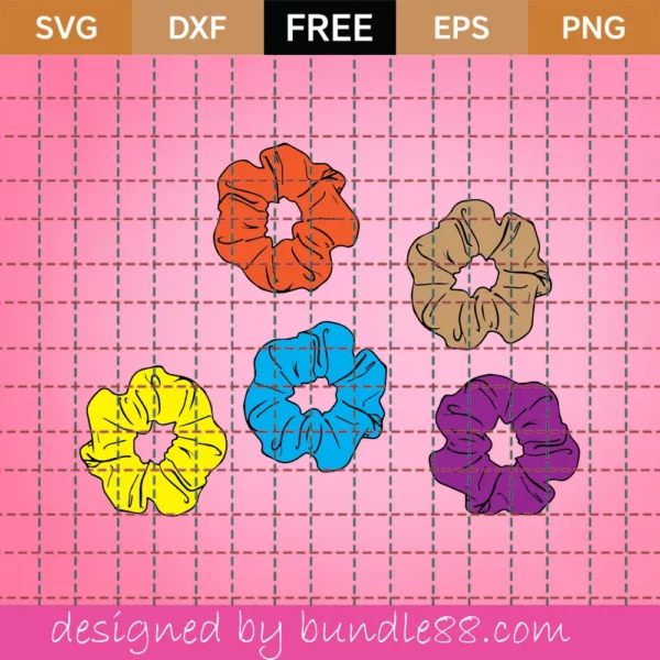 Scrunchie Svg Free