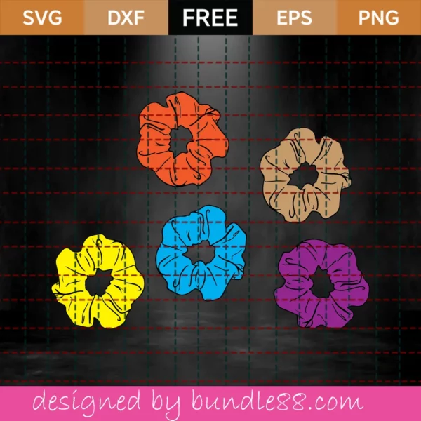 Scrunchie Svg Free