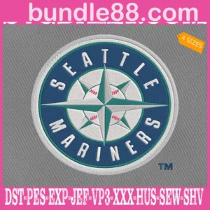 Seattle Mariners Logo Embroidery Machine