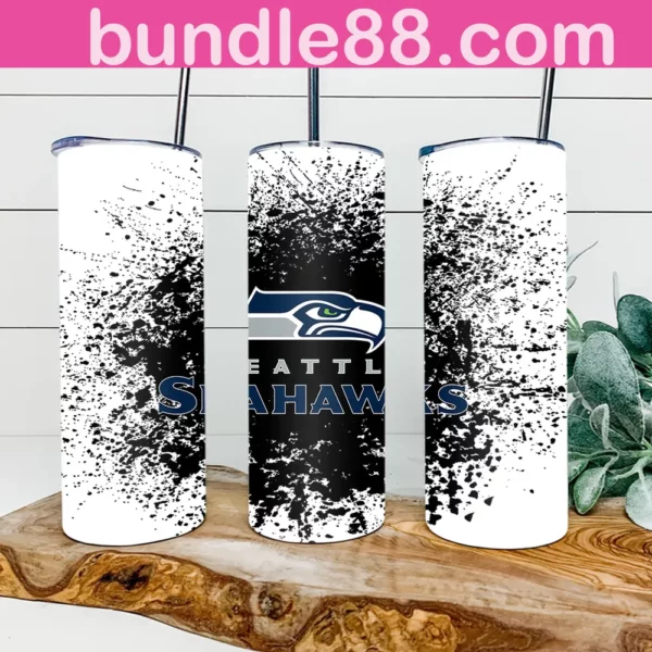 Seattle Seahawks Football 20oz Skinny Tumbler