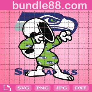 Seattle Seahawks Snoopy Svg
