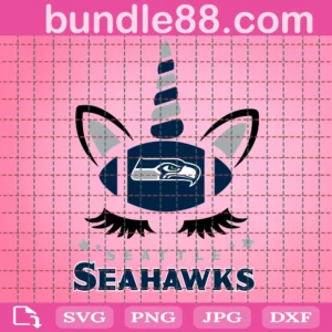 Seattle Seahawks Unicorn Football Svg Files
