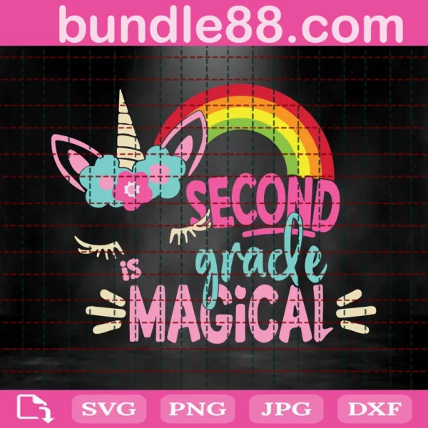 Second Is Grade Magical Svg