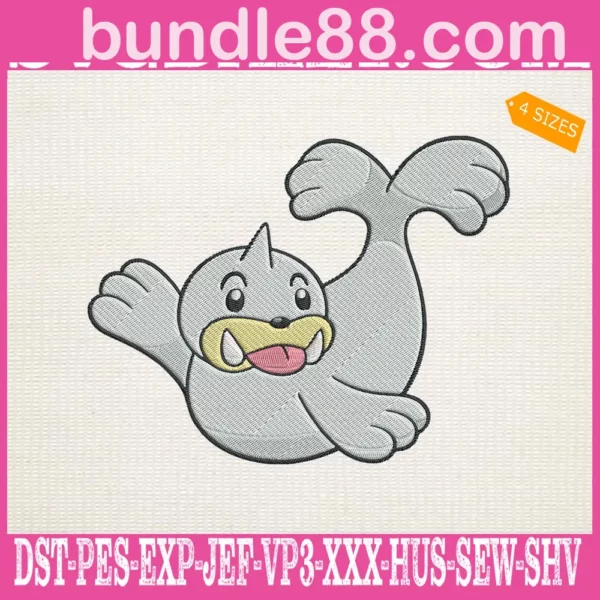 Seel Pokemon Embroidery Design