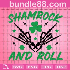 Shamrock And Roll Svg