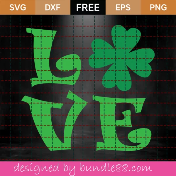 Shamrock Love Svg Free