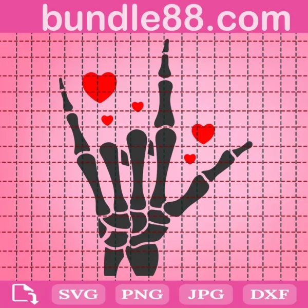 Skeleton Hand Svg