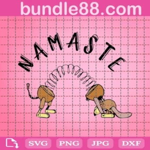 Slinky Dog Namaste Stretch Svg