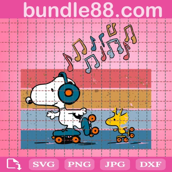 Snoopy And Woodstock Svg