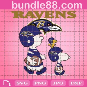 Snoopy Baltimore Ravens Football Svg