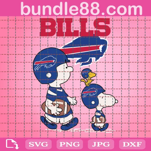 Snoopy Buffalo Bills Football Svg