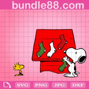Snoopy Christmas Svg