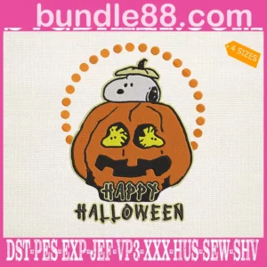 Snoopy Happy Halloween Embroidery Files