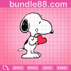 Snoopy Heart Svg