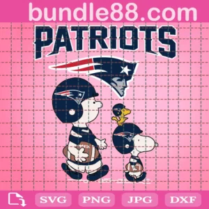 Snoopy New England Patriots Football Svg