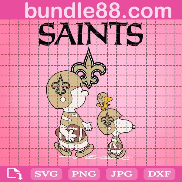 Snoopy New Orleans Saints Football Svg