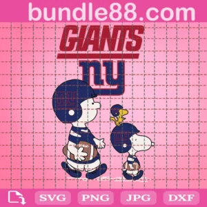 Snoopy New York Giants Football Svg