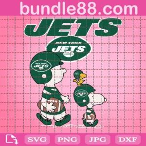 Snoopy New York Jets Football Svg