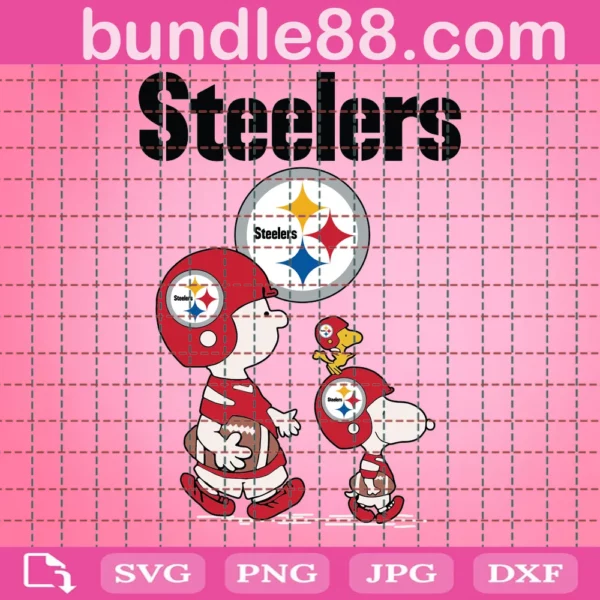 Snoopy Pittsburgh Steelers Football Svg
